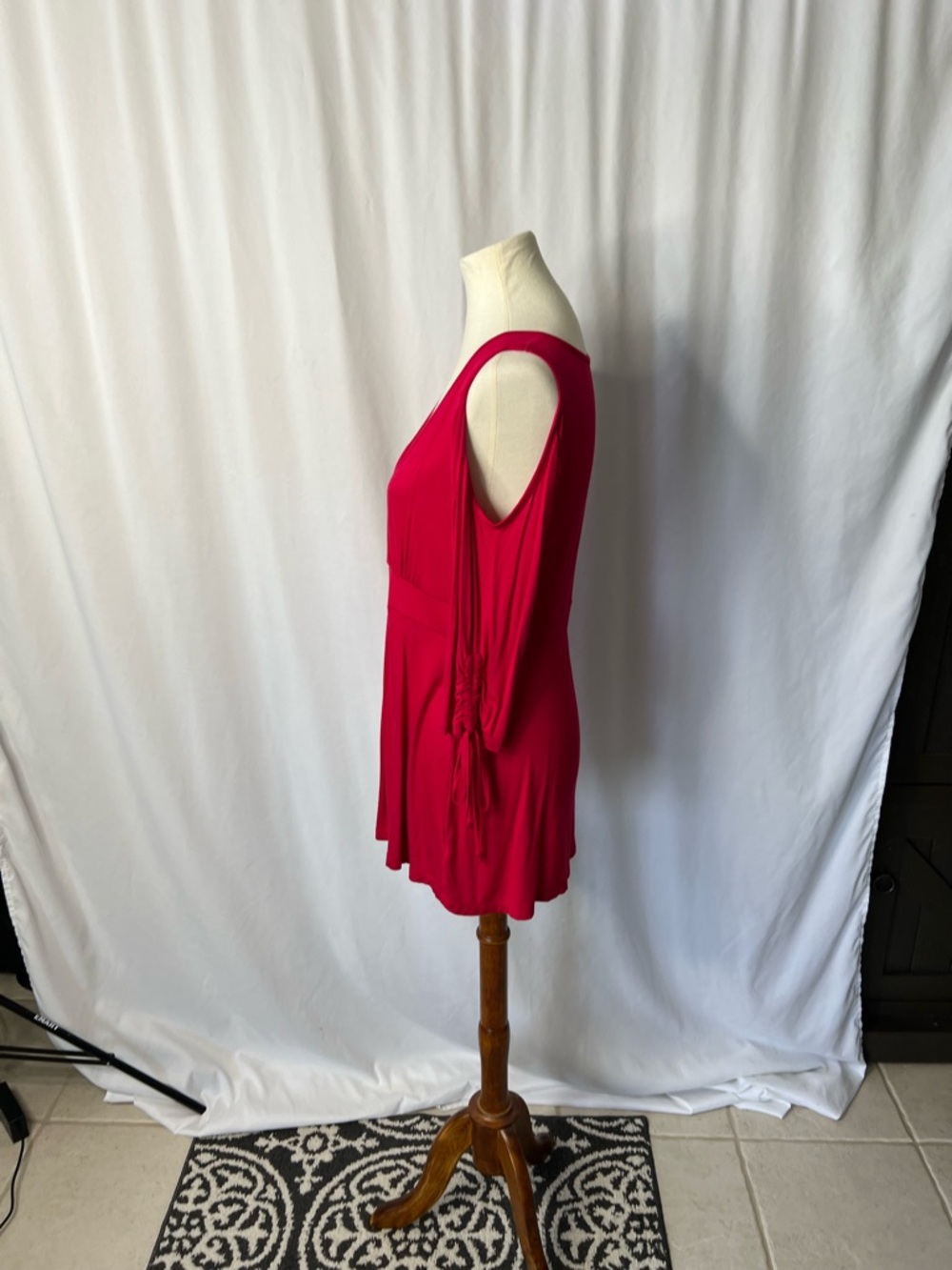 ❤️ Boston Proper Red Surplice Wrap Top | Size M ❤️ - Picture 3 of 12